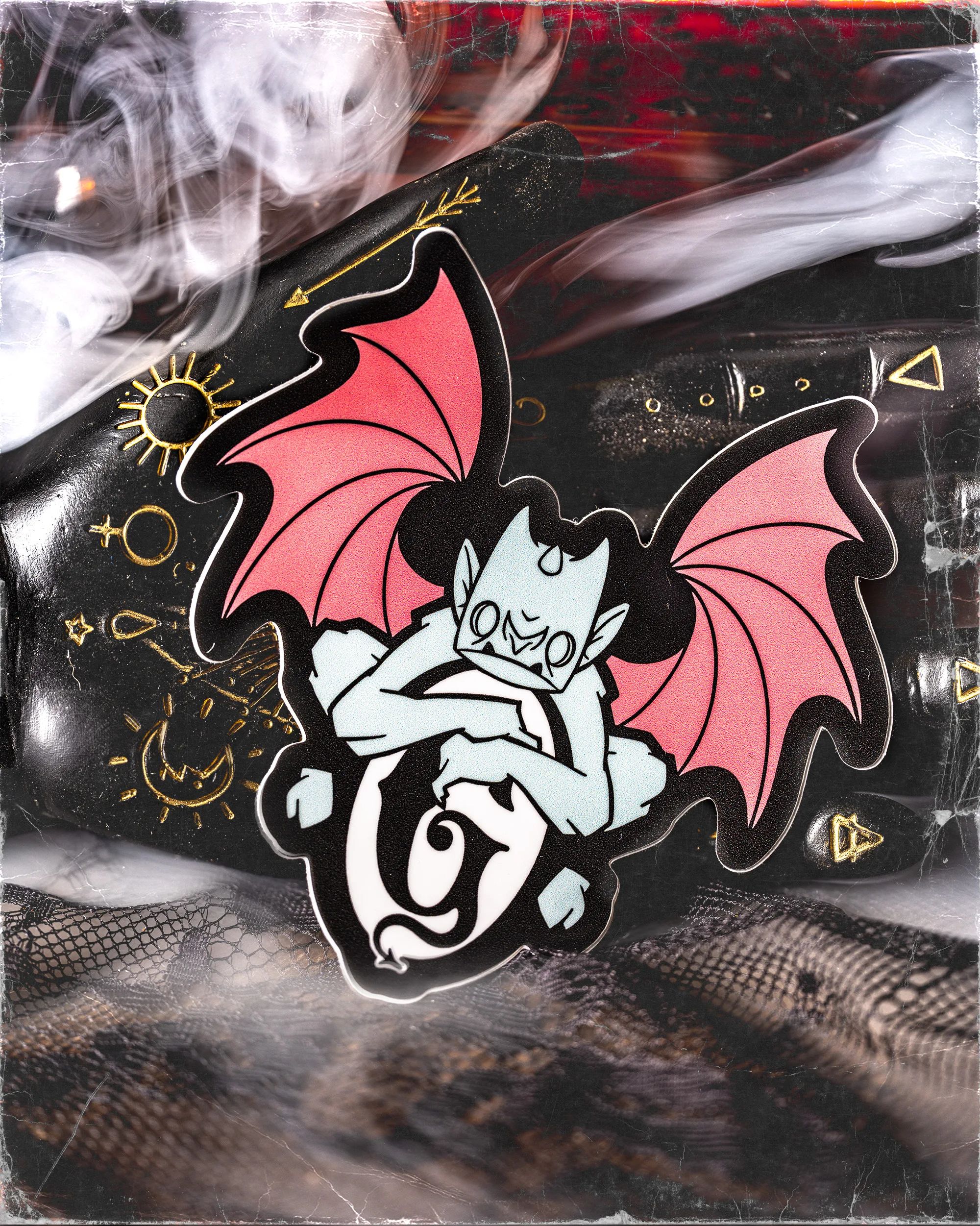 Pastel Goth Gargoyle Sticker