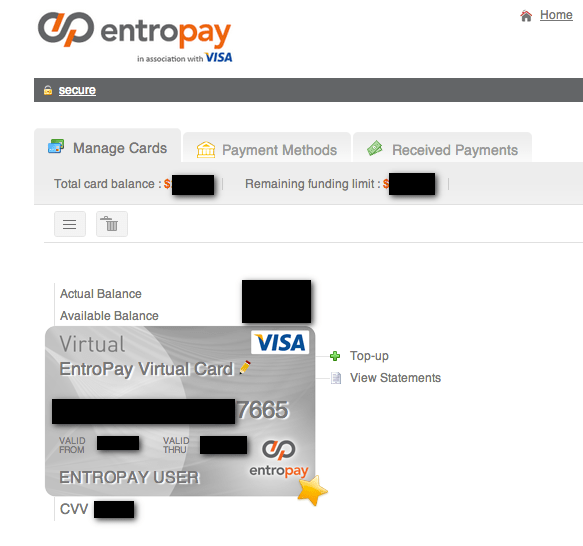 Entropay was a virtual card for online transactions. Virtual Credit Cards For Online Shopping Entropay