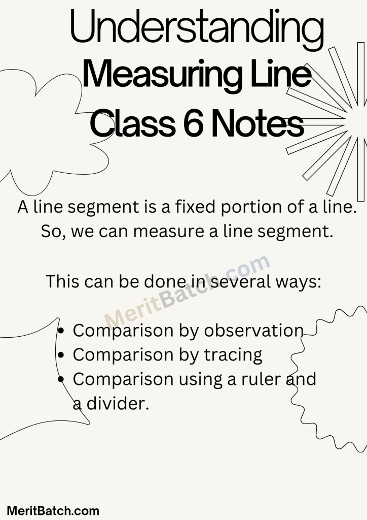 Understanding Measuring Line Class 6 Notes