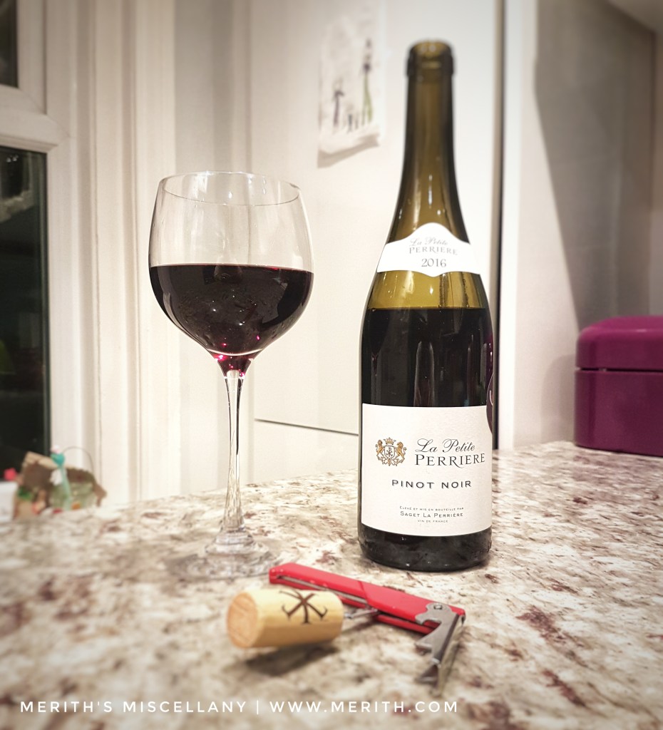La Petite Perriere Pinot Noir 2016 Your Sommelier Review October 2017