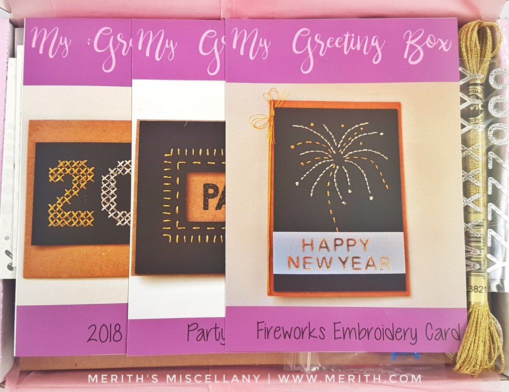 My Greeting Box Review December 2017 Cardmaking Subscription Box