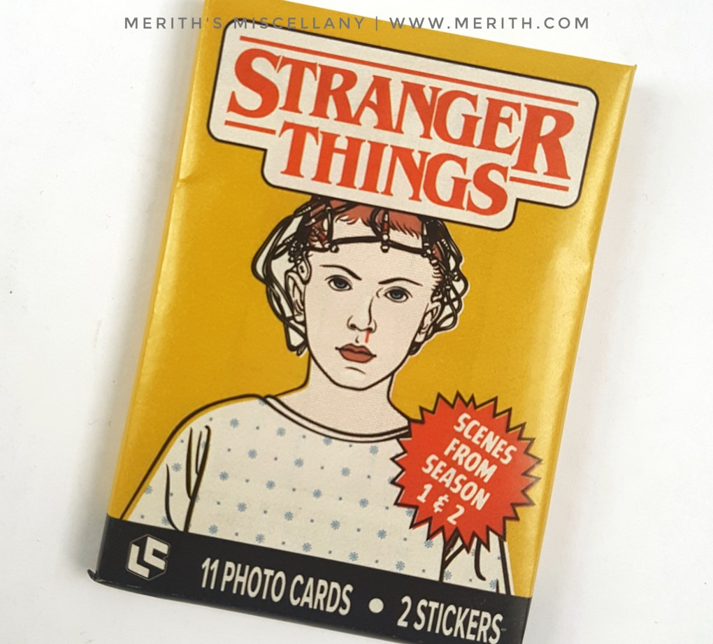 Stranger Things Trading Cards Wax Pack Loot Crate Review Stranger Things Unboxing Limited Edition Crate