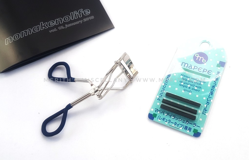 Mapepe Eyelash curler nomakenolife review – December 2017 Japanese Beauty Subscription Box