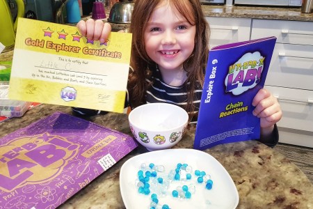 Letterbox Lab Review Science Subscription Box Kids 9 Chain Reactions