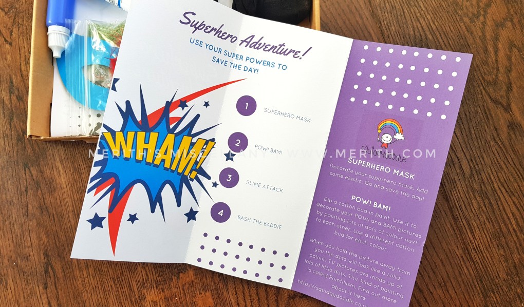 Squidgydoodle Superheroes Kids Craft Box Review