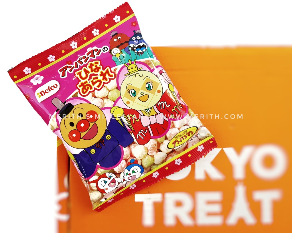 Anpanman Festival Rice Puffs TokyoTreat Review March 2018 Sakura Japanese snacks