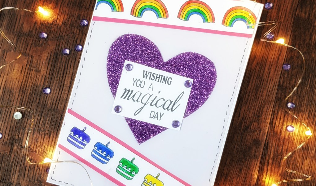 Handmade Glitter Heart Card - My Greeting Box Review