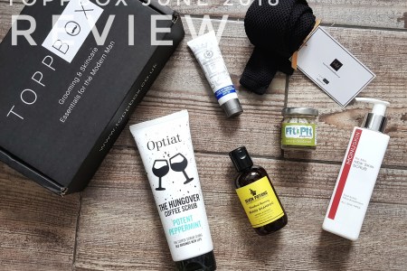Toppbox Review June 2018 Men's Grooming skincare subscription box