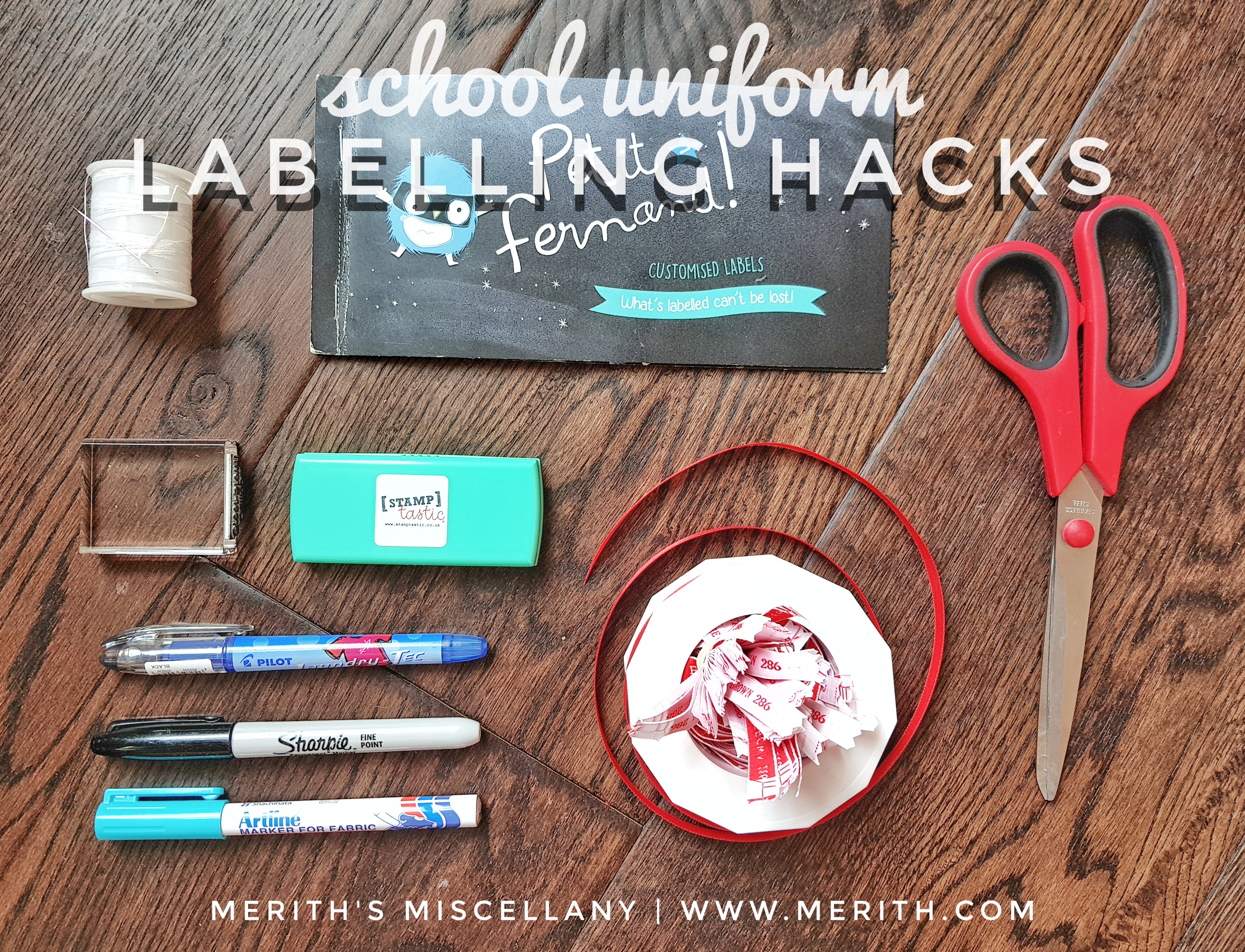 Everything you need to label school uniform and more! #parenthacks #schooluniform #parenting