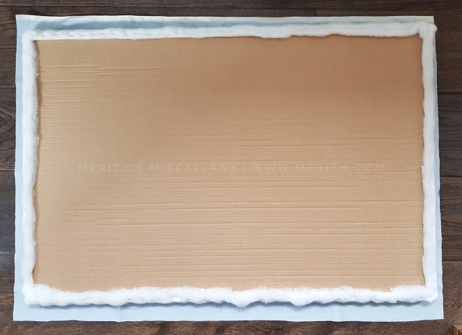 Step by step instructions to make a DIY Ribbon Noticeboard