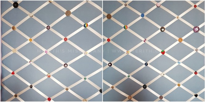 Step by step instructions to make a DIY Ribbon Noticeboard