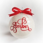 Merith Makes Personalised Christmas Baubles