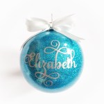Merith Makes Personalised Christmas Baubles