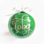 Merith Makes Personalised Christmas Baubles