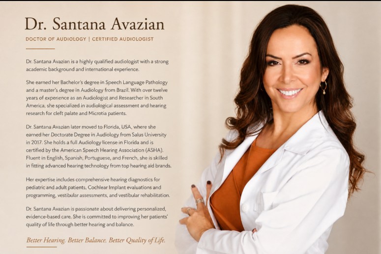 Dr. Santana Avazian, AuD, audiologist in North Palm Beach, Florida
