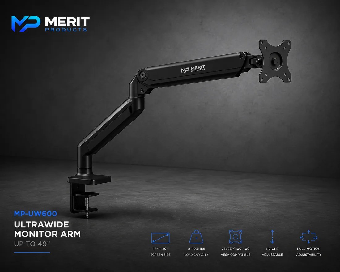 Ultrawide Monitor Arm — up to 49"