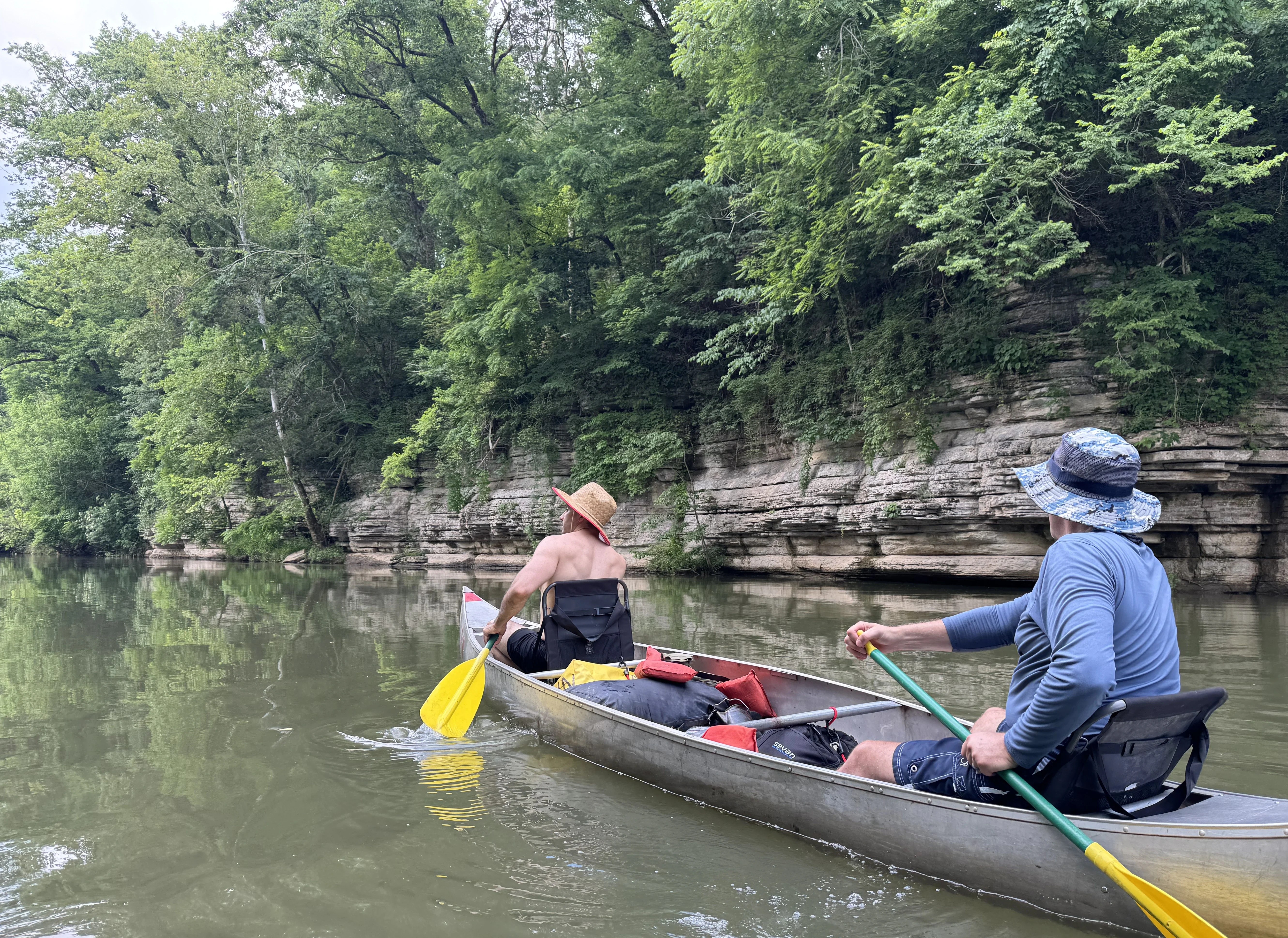Men on a Meriwether Academy outdoor adventure