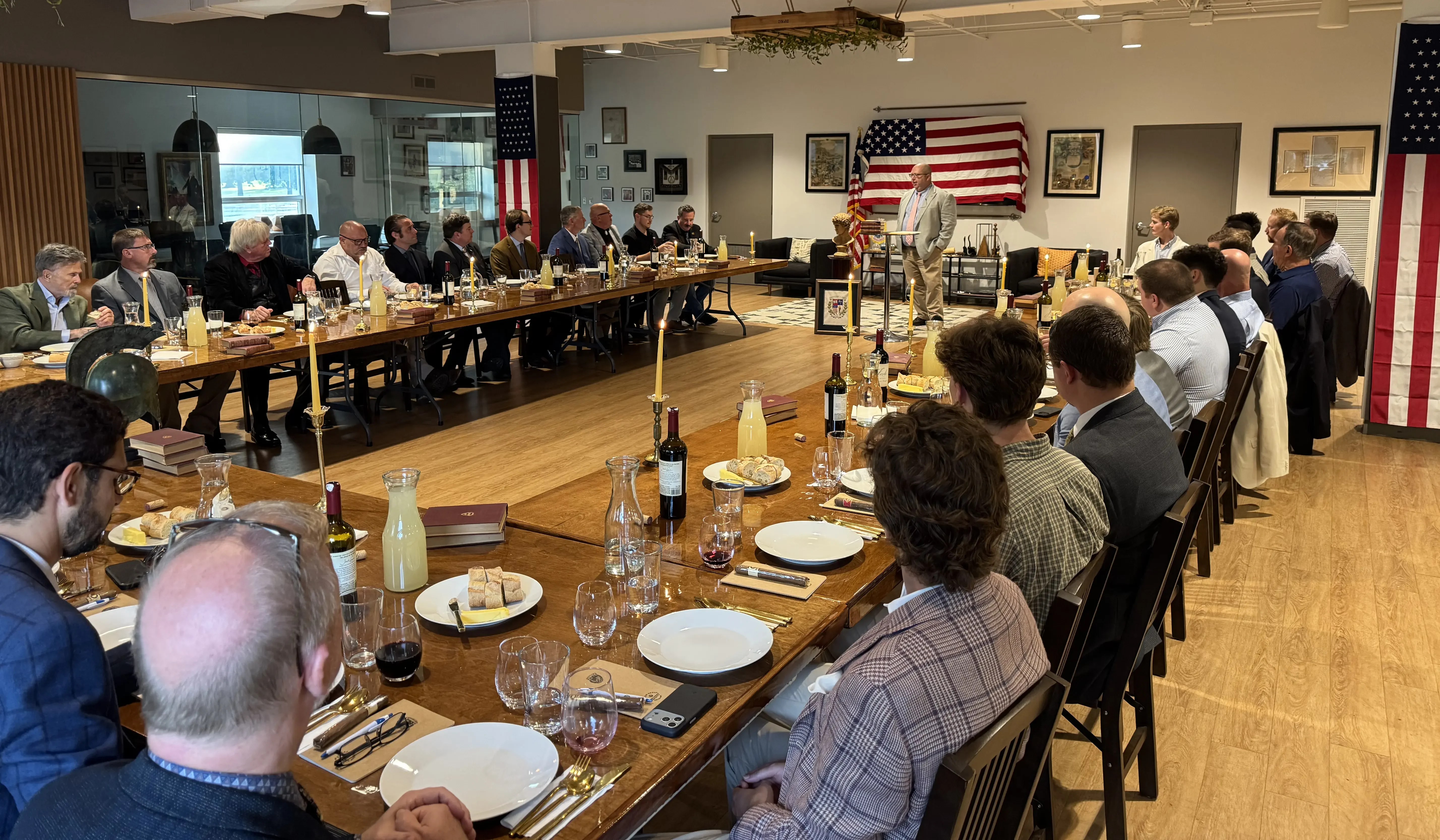 A Meriwether Academy lecture in progress