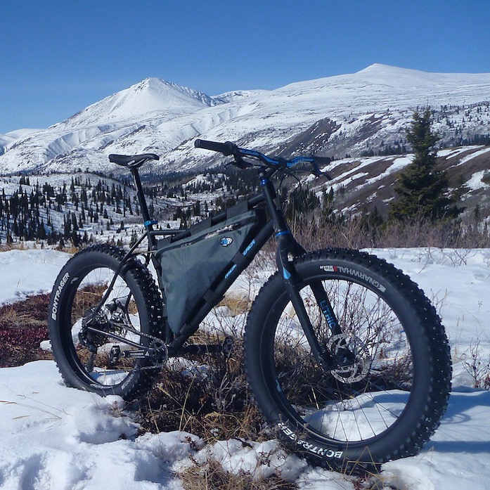Paul's bike in the Yukon Territory somewhere