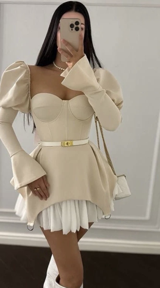 Elegant Corset Mini Dress