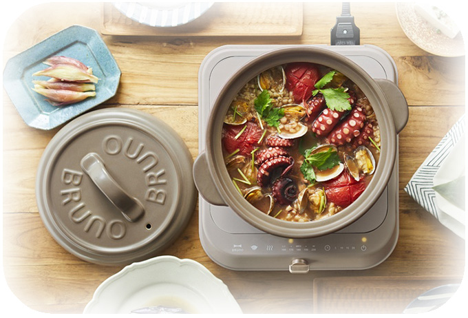 ブルーノIHセラミックポット｜IHで使える土鍋！プレゼントにも