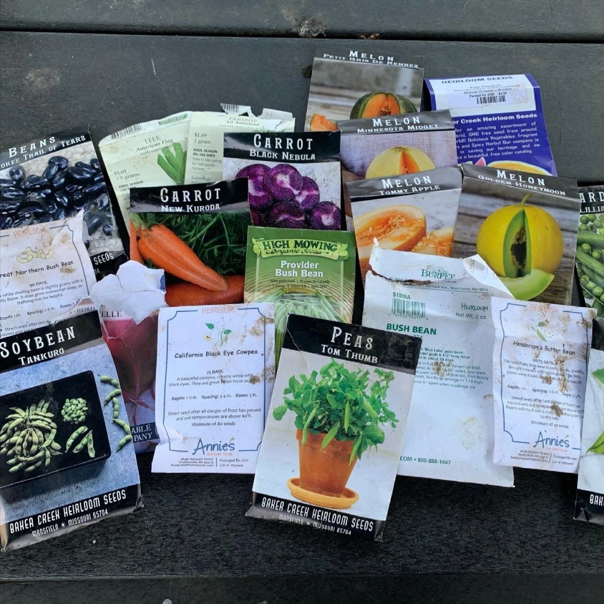  variety of seed packets 