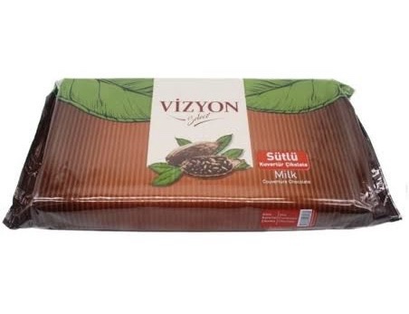 Vizyon Sütlü Kuvertür Çikolata 2.5Kg