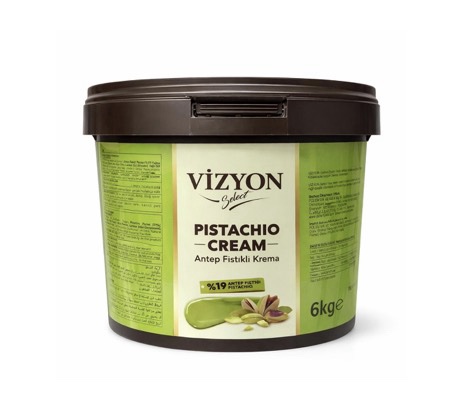 Vizyon Select Antep Fıstığı Krema  (%19 Antep Fıstıklı) 6 Kg