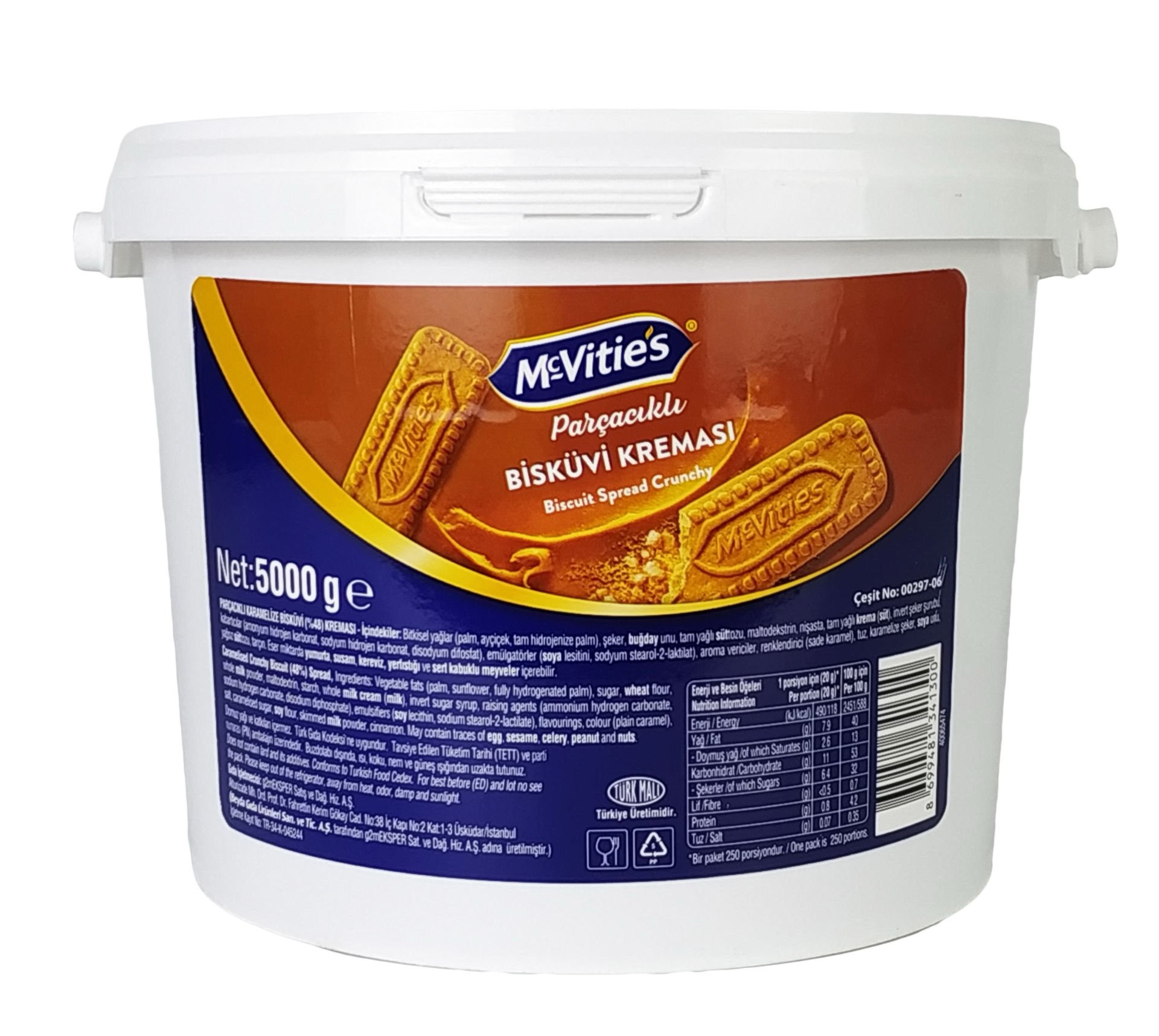 McVities Bisküvi Parçacıklı Krema 5 Kg