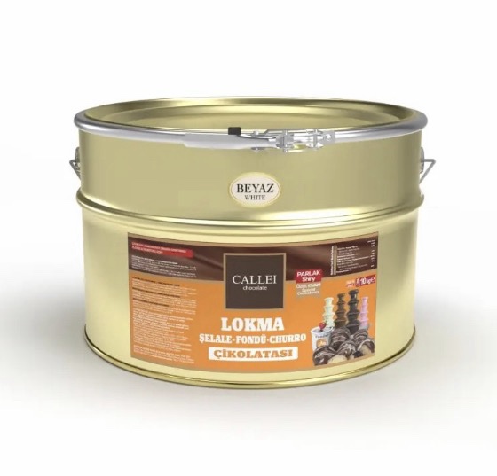 Callei Beyaz Fildişi Lokma Şelale Fondü Çikolata 10 Kg