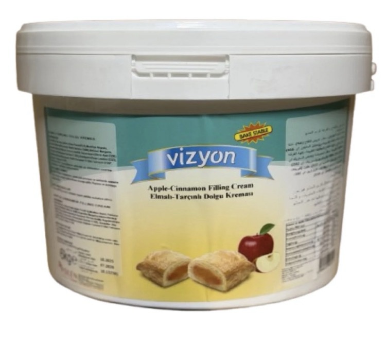 Vizyon Elmalı Tarçınlı Dolgu Kreması 6 Kg (Isıya Dayanıklı)