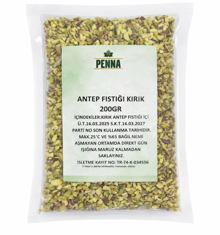 AEB-Penna Kırık Antep Fıstığı 200 gr (Yerli Üretim)