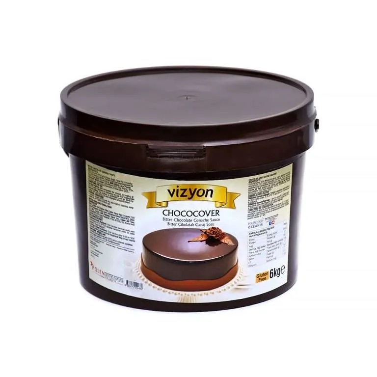 Vizyon Bitter Çikolatalı Ganaj Sosu 6 Kg