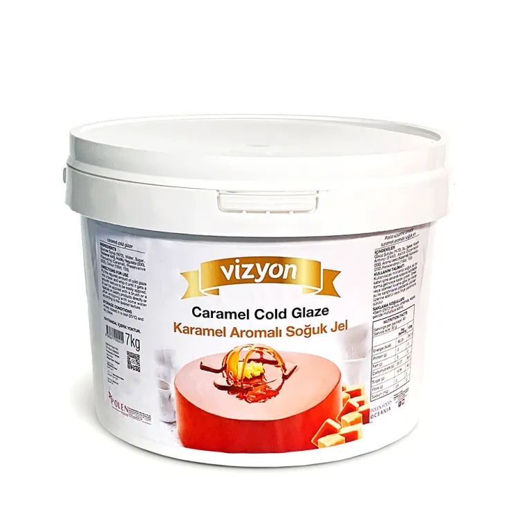 Vizyon Karamel Aromalı Soğuk Pasta Jeli 7 Kg
