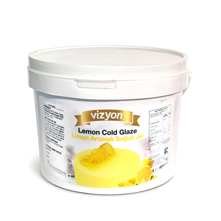Vizyon Limon Aromalı Soğuk Pasta Jeli 7 Kg