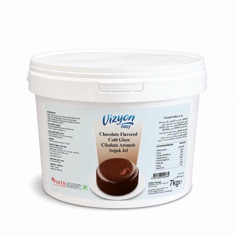 Vizyon Çikolata Aromalı Soğuk Pasta Jeli 7 Kg