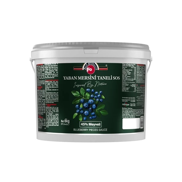 FO Yaban Mersini Taneli Sos 6 Kg (%45 Meyveli)