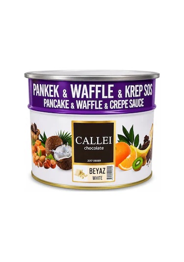 Callei Drou Extra Beyaz Fildişi Waffle Pankek Pasta Sosu 10 Kg