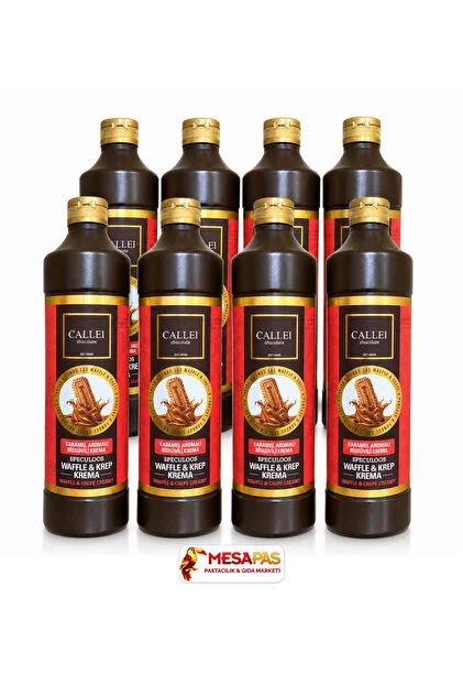 Callei Karamelize Bisküvili Waffle Pankek Pasta Sosu 1 Kg x 8 Adet (1 Koli)