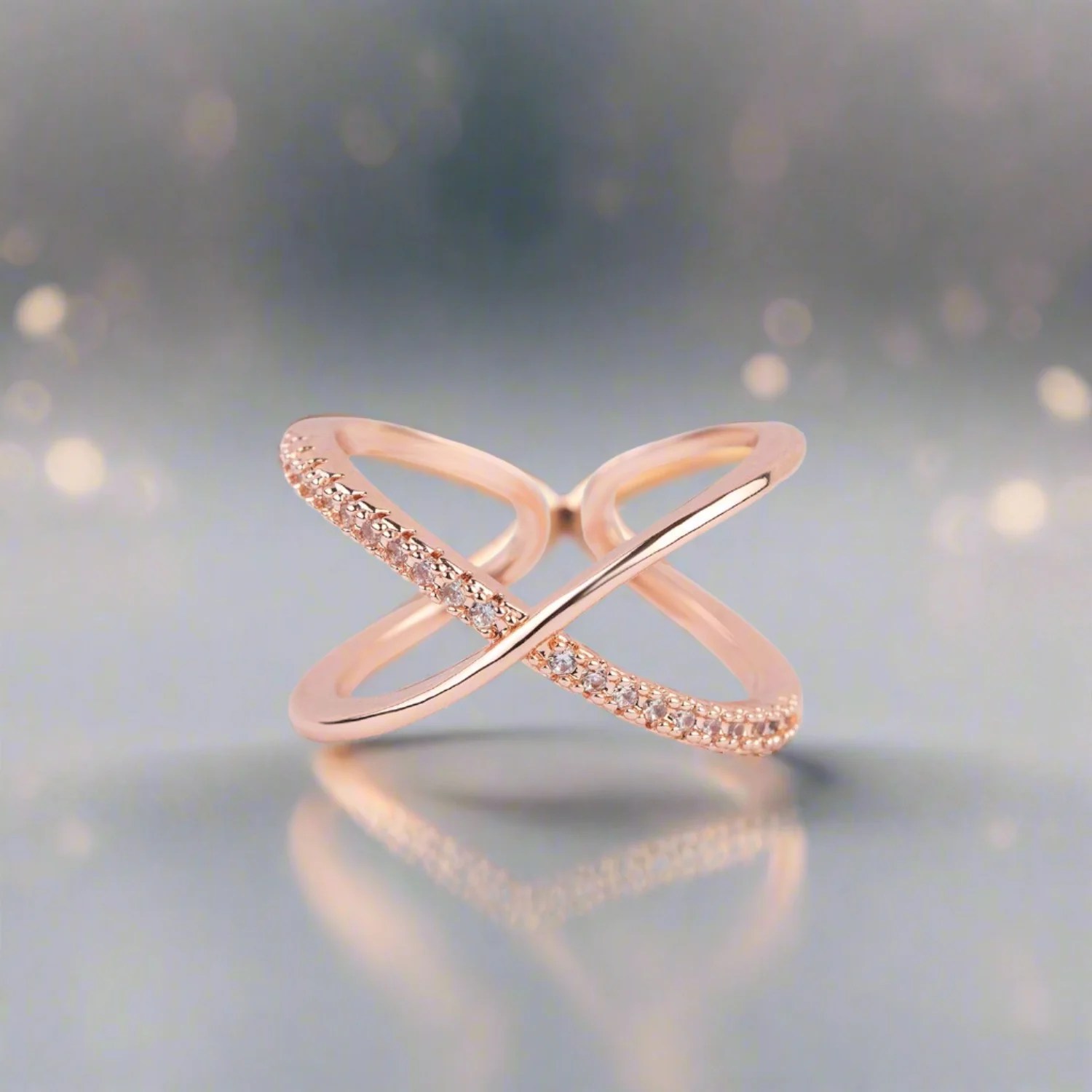 Infinity Ring Gold Sterling Infinity Gold Ring Timeless Symbol Of