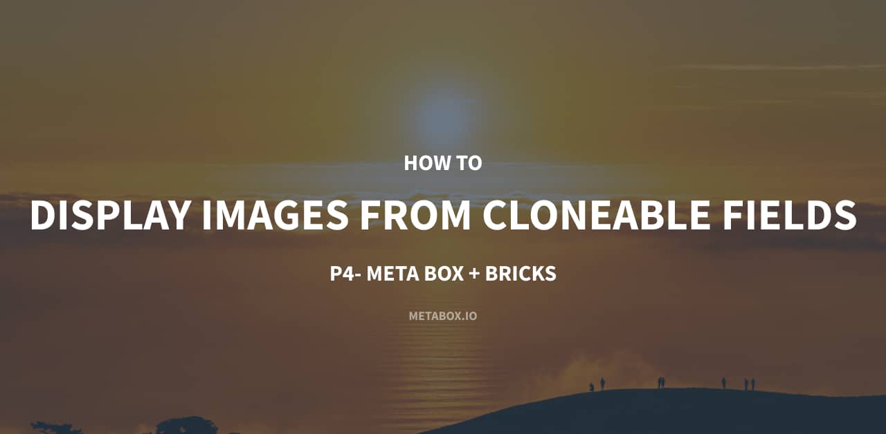 How to display images from cloneable fields p4 meta box and bricks