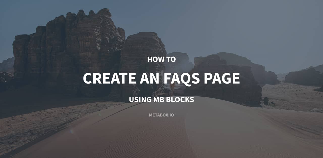 How To Create An Faqs Page P9 Using Mb Blocks