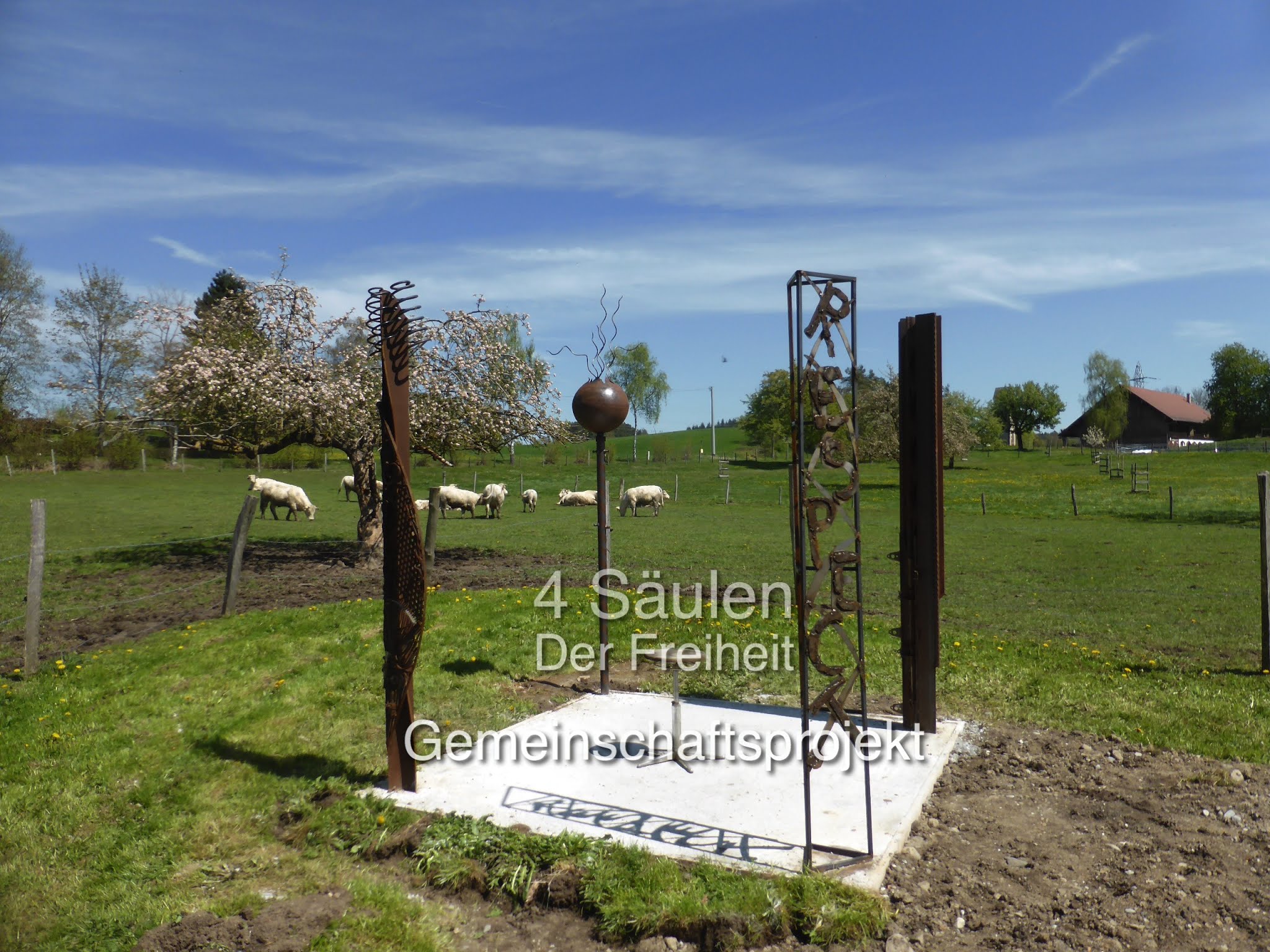 Künstler Gruppe, Bettenreute, Mirko Siakkou-Flodin Freiheitssäule