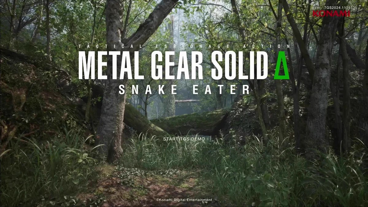 Metal Gear Solid Delta’s TGS 2024 demo title screen