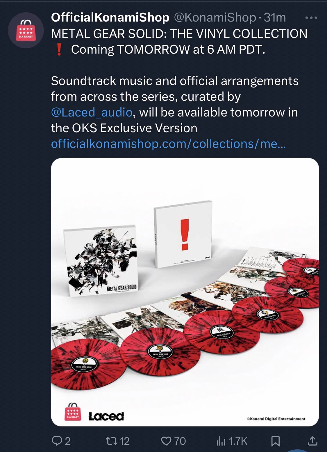 Metal Gear Solid vinyl collection preview