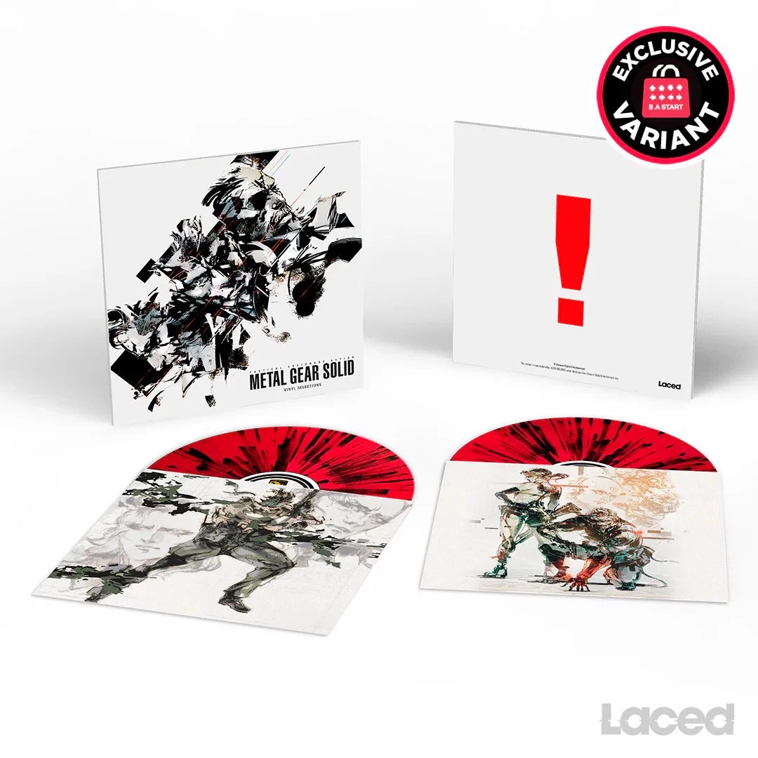 Konami Shop exclusive Metal Gear Solid red-and-black splatter vinyl