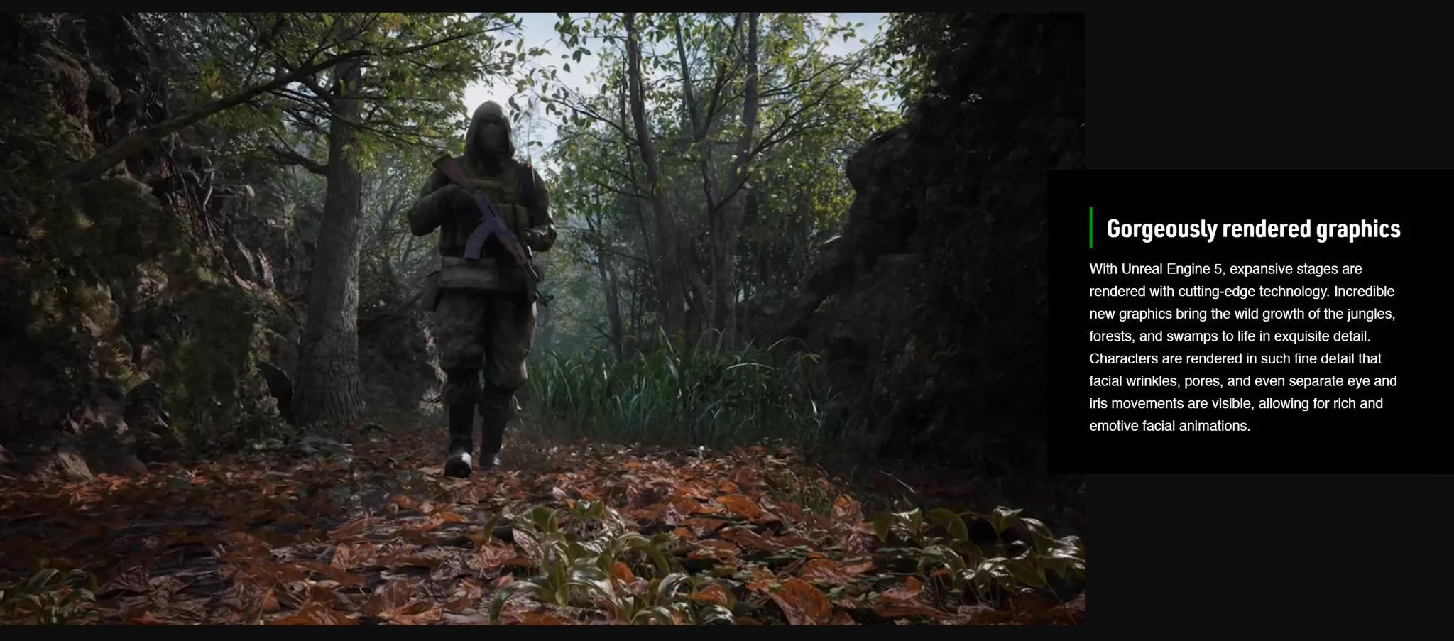 Delta website Unreal Engine 5 graphics details
