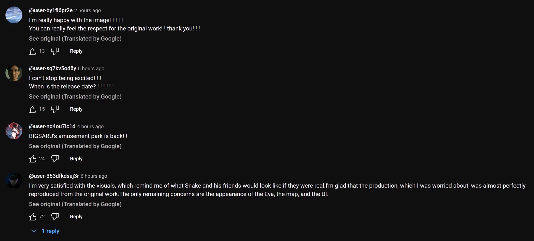 Positive Japanese fan reactions shared in our follow-up