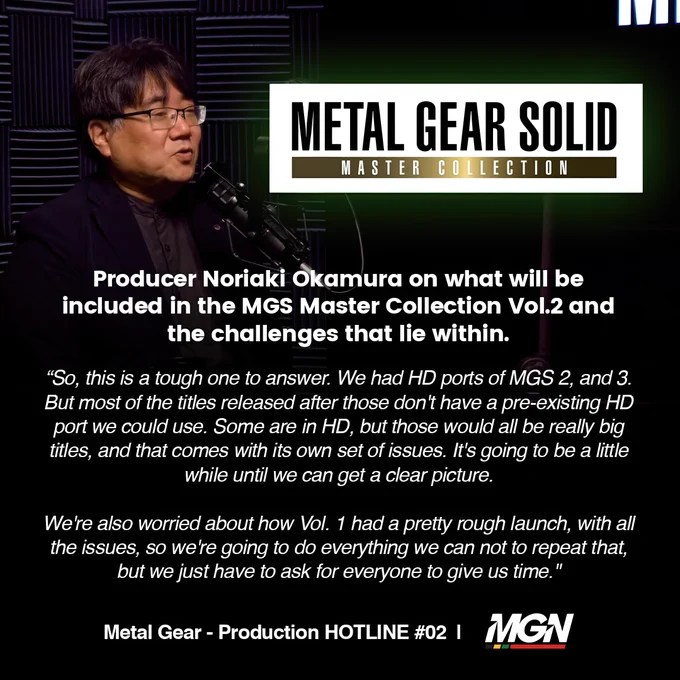 Noriaki Okamura discusses the games and technical challenges of Master Collection Vol. 2