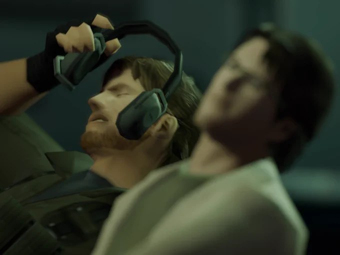 Solid Snake and Big Boss in Metal Gear Solid 4